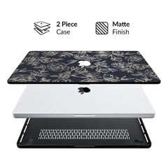 Floral Rose Gold MacBook Case