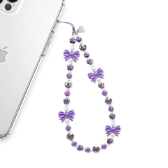 Purple Bows Phone Charm