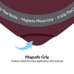 Burgundy Heart MagSafe MightyGrip