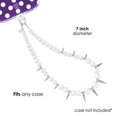 Pearl Spike Phone Charm