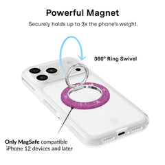 Purple Stardust Glitter MagSafe Grip Ring