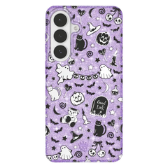 Witchy Lilac Glitter Samsung Case