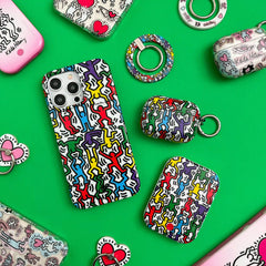 Keith Haring Rainbow Dancers Portable MagSafe Charger Power Pack