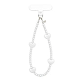 White Heart Phone Charm