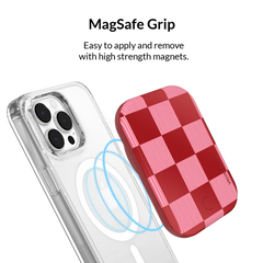 Rose Vibe Checkered Portable MagSafe Charger Power Pack