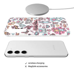 Keith Haring Pastel Glitter Samsung Case
