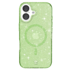 Lime Stardust Glitter iPhone Case