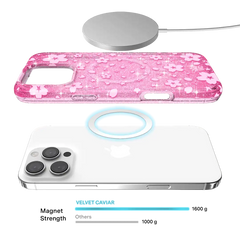 Cherry Blossom Glitter iPhone Case