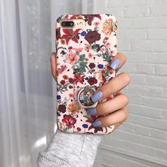 Vintage Floral Phone Ring