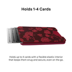 Dark Cherry Floral MagSafe Wallet