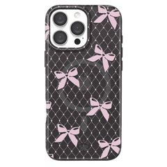 Lacy Pink Bows iPhone Case