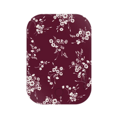 French Burgundy Floral Portable MagSafe Charger Power Pack