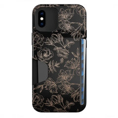 Floral Rose Gold iPhone Wallet Case