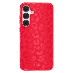 Red Hot Leopard Samsung Case